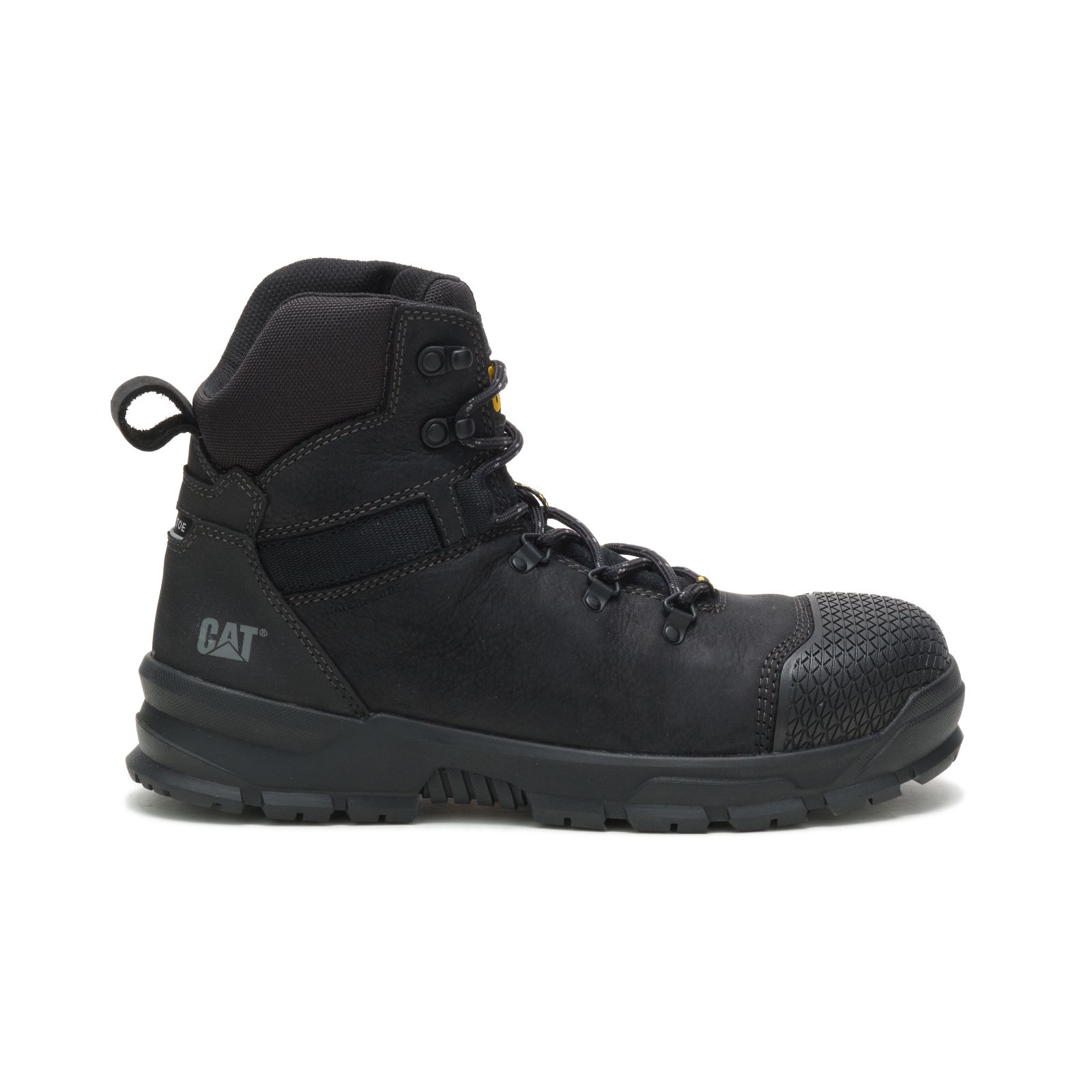 Caterpillar Accomplice X Waterproof Steel Toe Philippines - Mens Steel Toe Boots - Black 41583HGRI